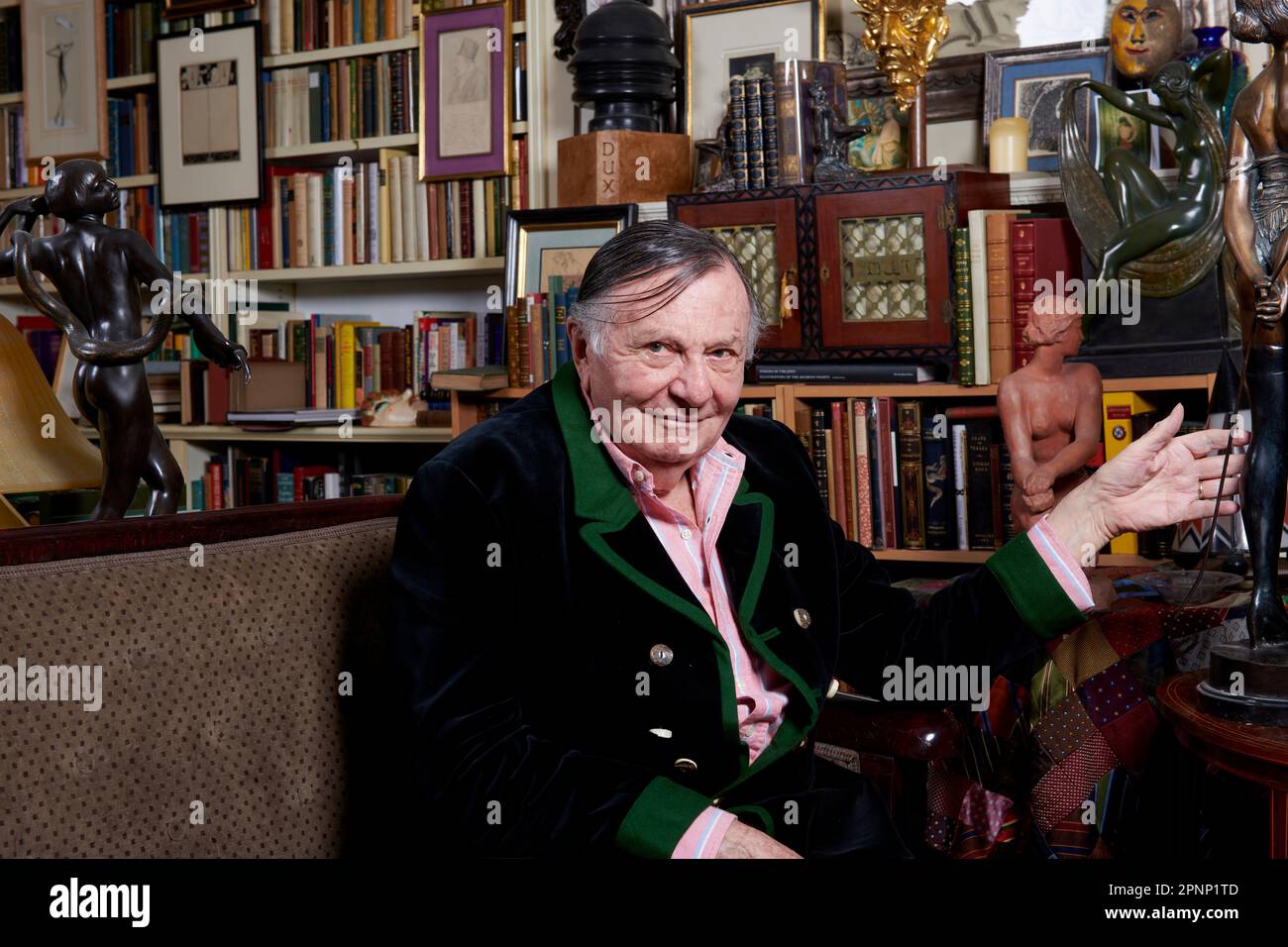 Barry Humphries on his 87th birthday Stock Photo - Alamy