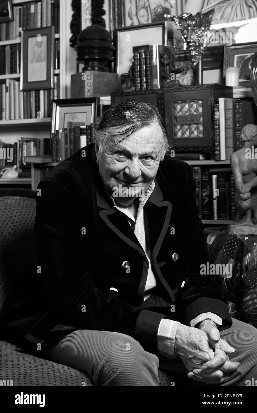 Barry Humphries on his 87th birthday Stock Photo - Alamy