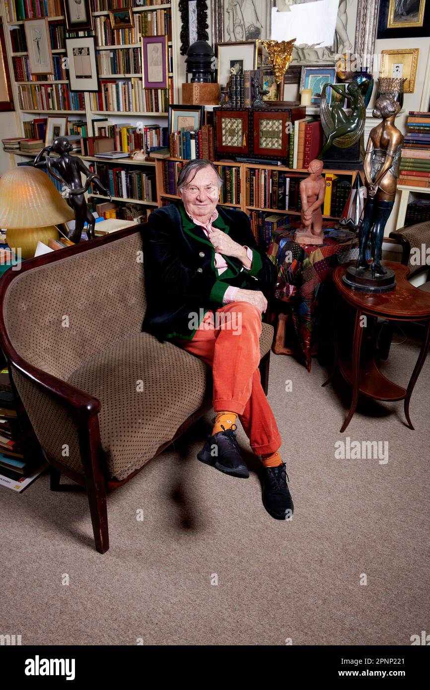Barry Humphries on his 87th birthday Stock Photo - Alamy