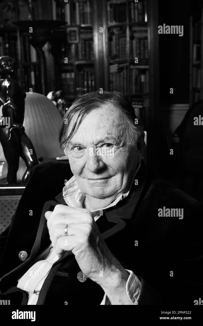 Barry Humphries on his 87th birthday Stock Photo - Alamy