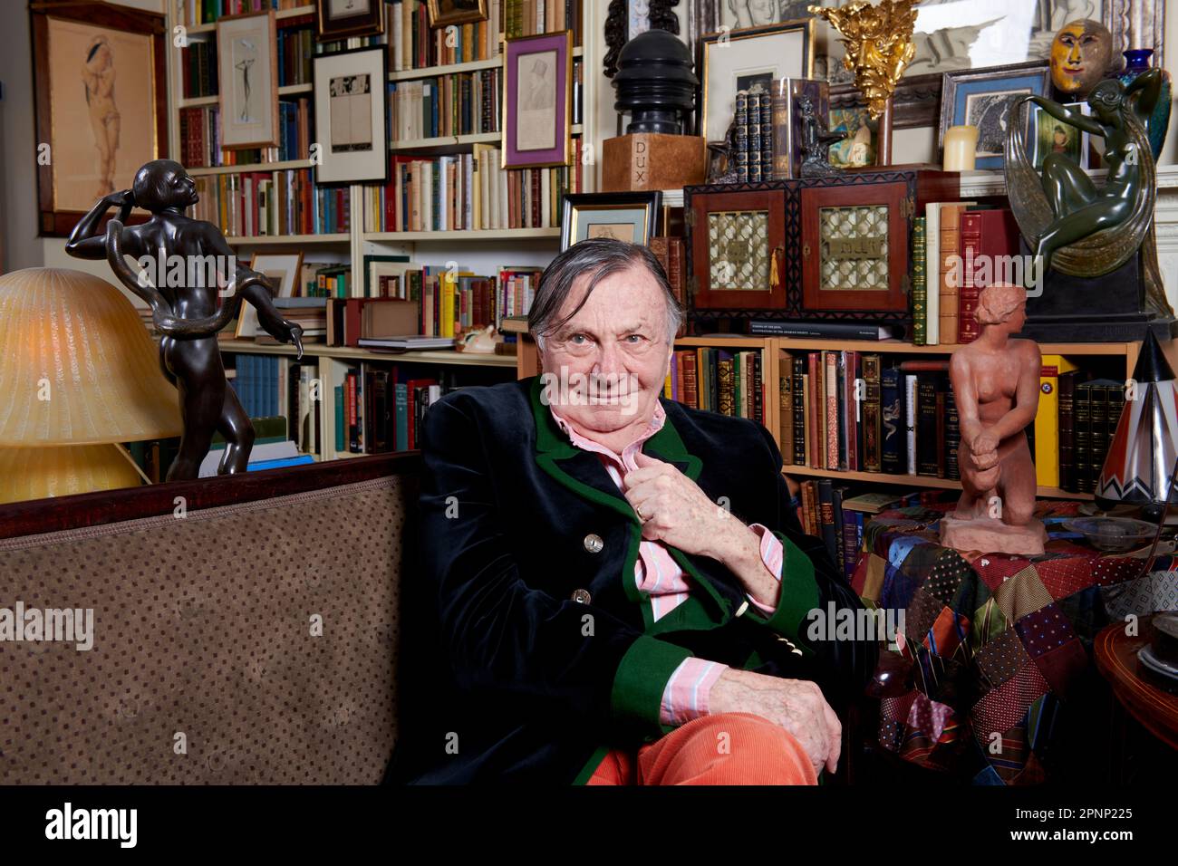 Barry Humphries on his 87th birthday Stock Photo - Alamy