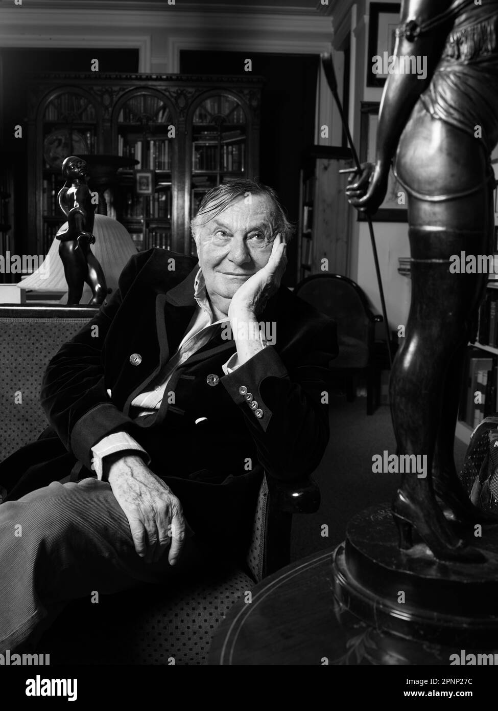 Barry Humphries on his 87th birthday Stock Photo - Alamy