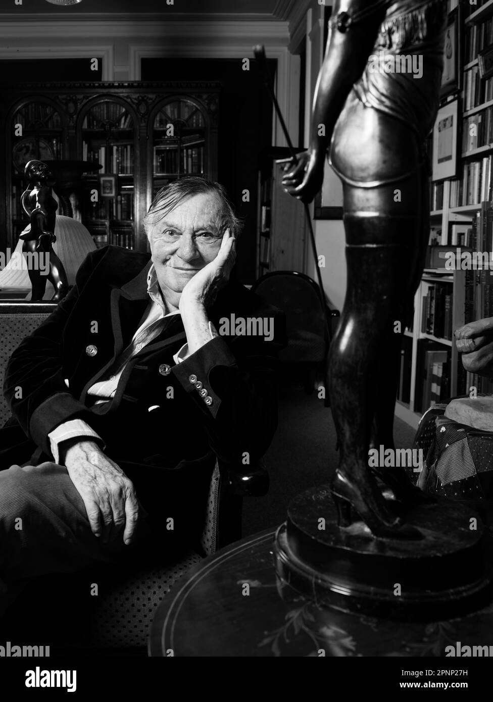 Barry Humphries on his 87th birthday Stock Photo - Alamy