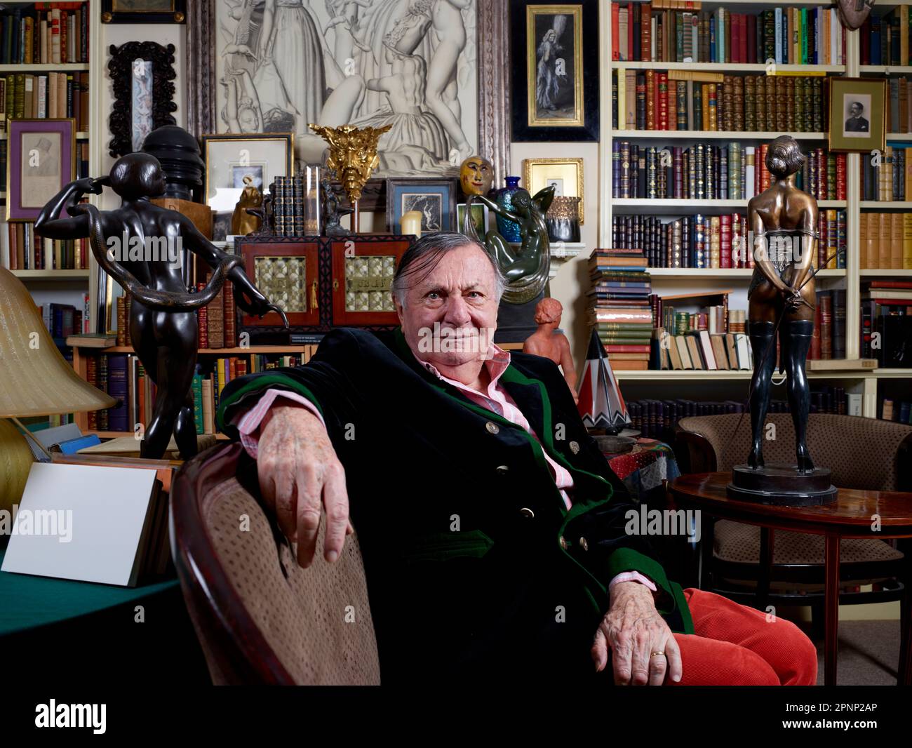 Barry Humphries on his 87th birthday Stock Photo - Alamy