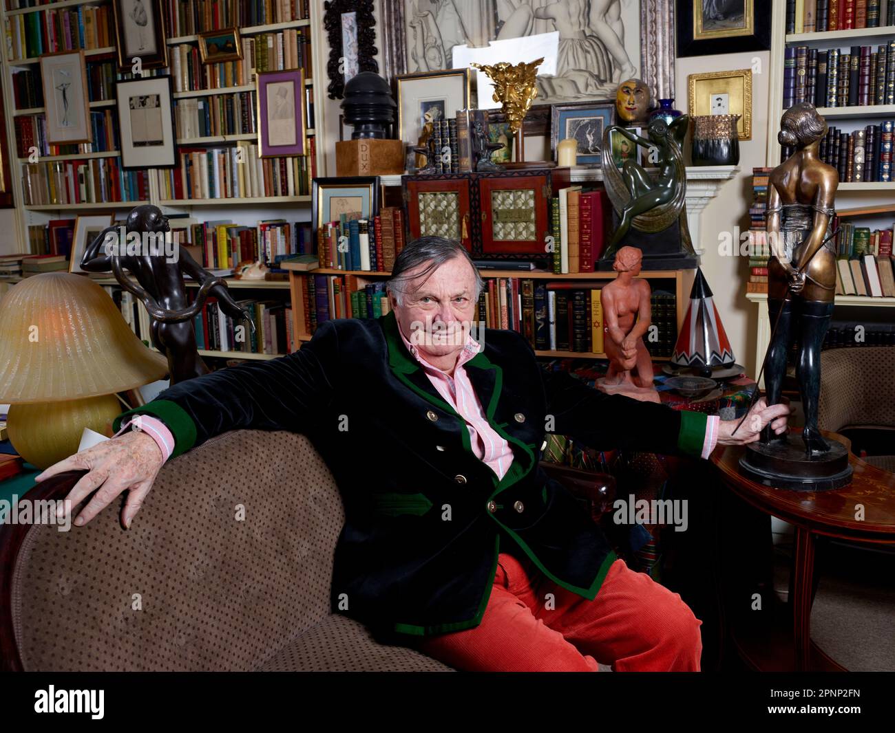Barry Humphries on his 87th birthday Stock Photo - Alamy