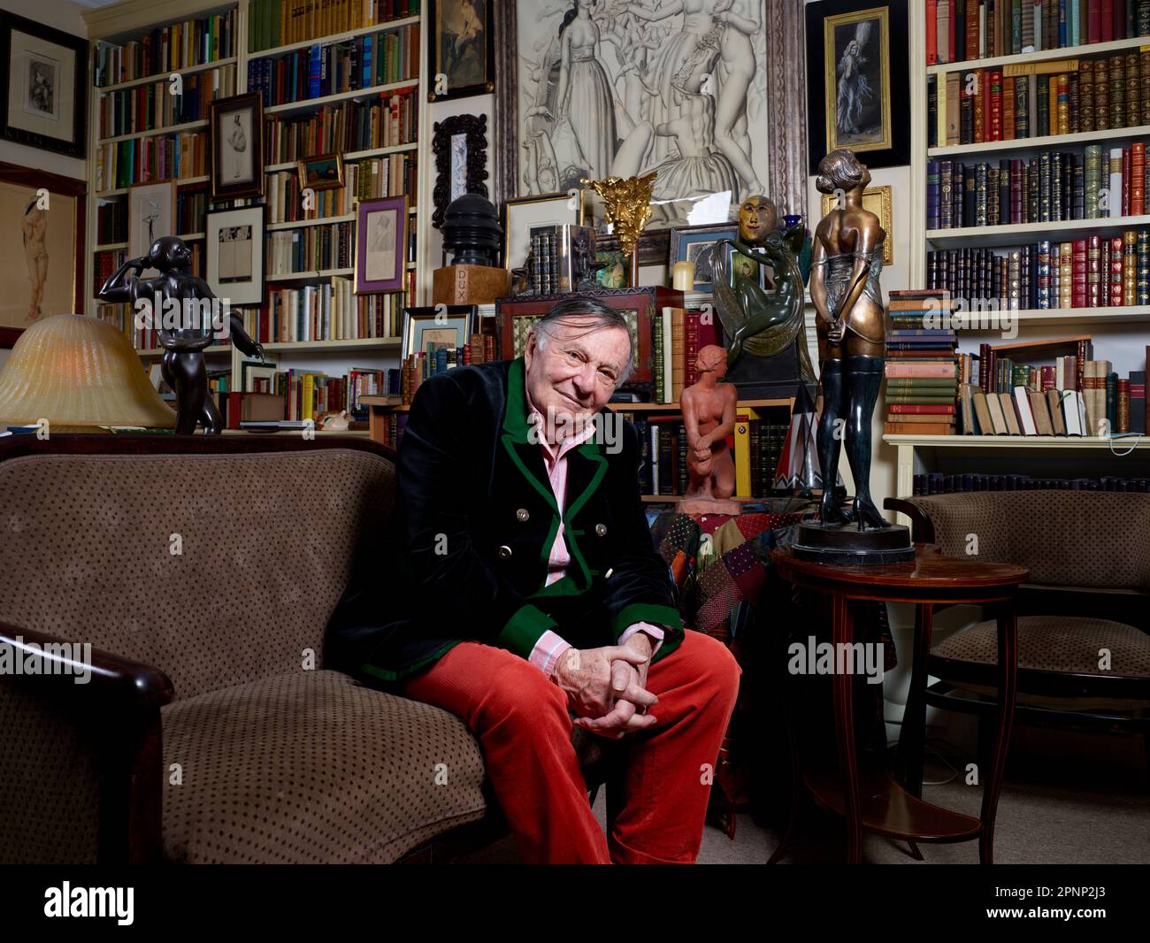 Barry Humphries on his 87th birthday Stock Photo - Alamy