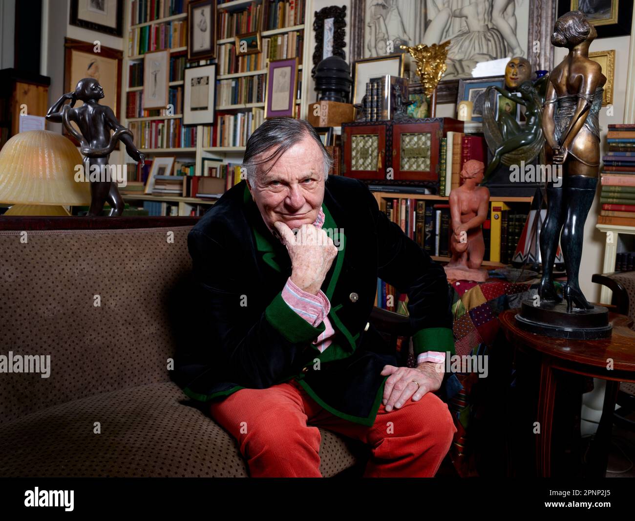 Barry Humphries on his 87th birthday Stock Photo - Alamy