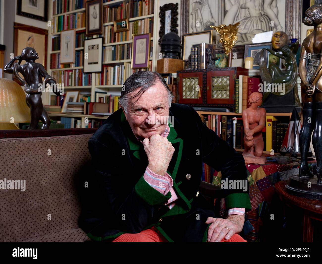 Barry Humphries on his 87th birthday Stock Photo - Alamy