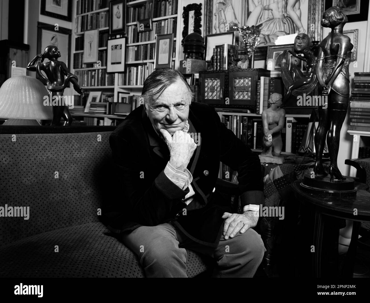 Barry Humphries on his 87th birthday Stock Photo - Alamy