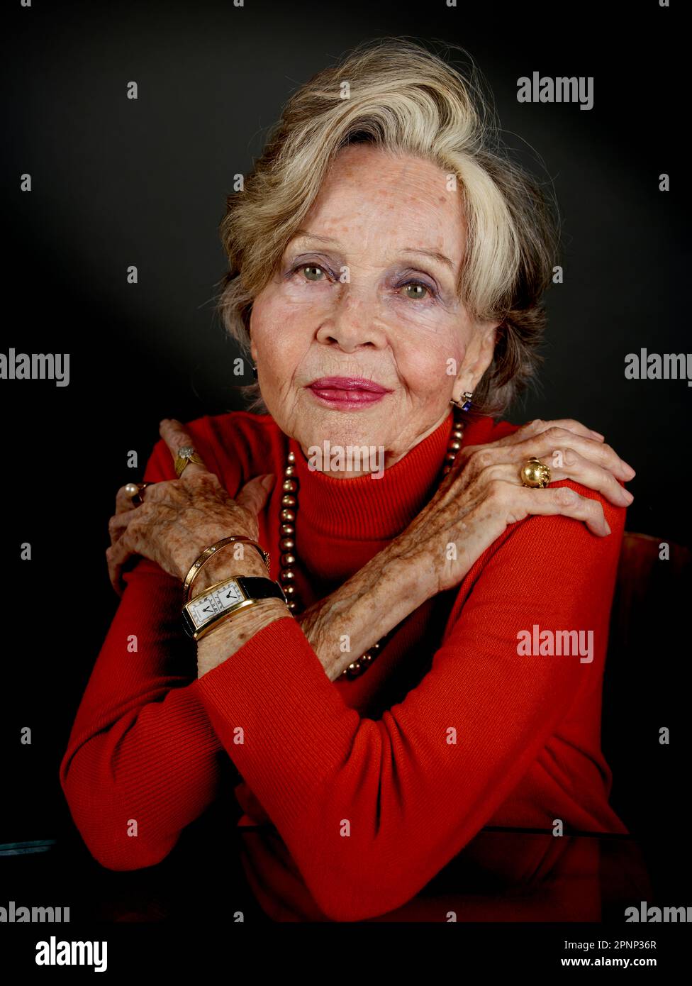 Portrait of Leslie Caron to celebrate her 90th birthday Stock Photo - Alamy