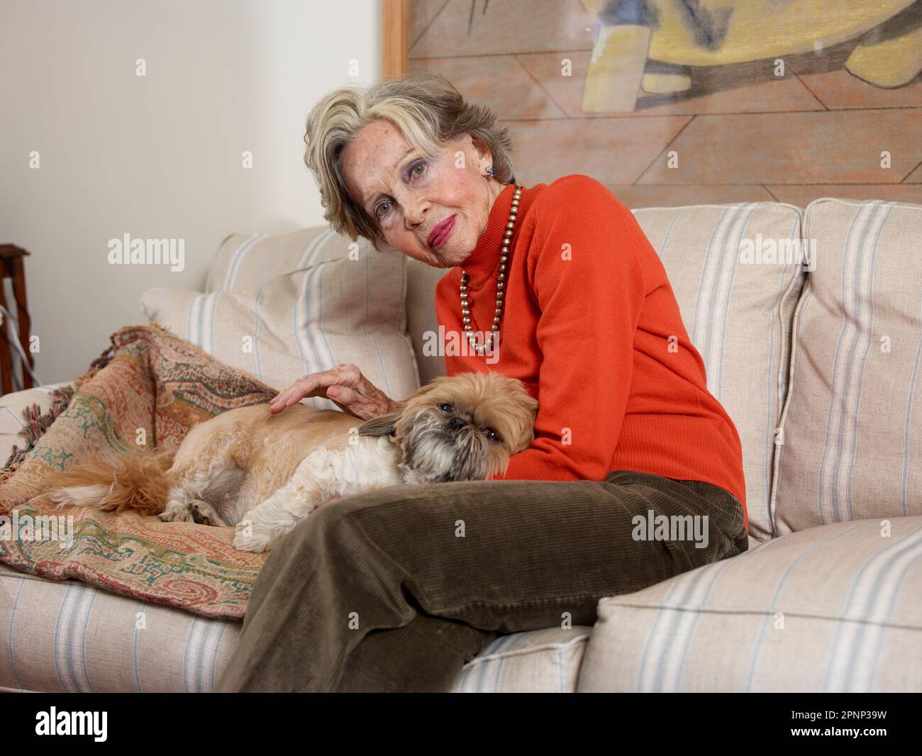 Portrait of Leslie Caron to celebrate her 90th birthday Stock Photo - Alamy
