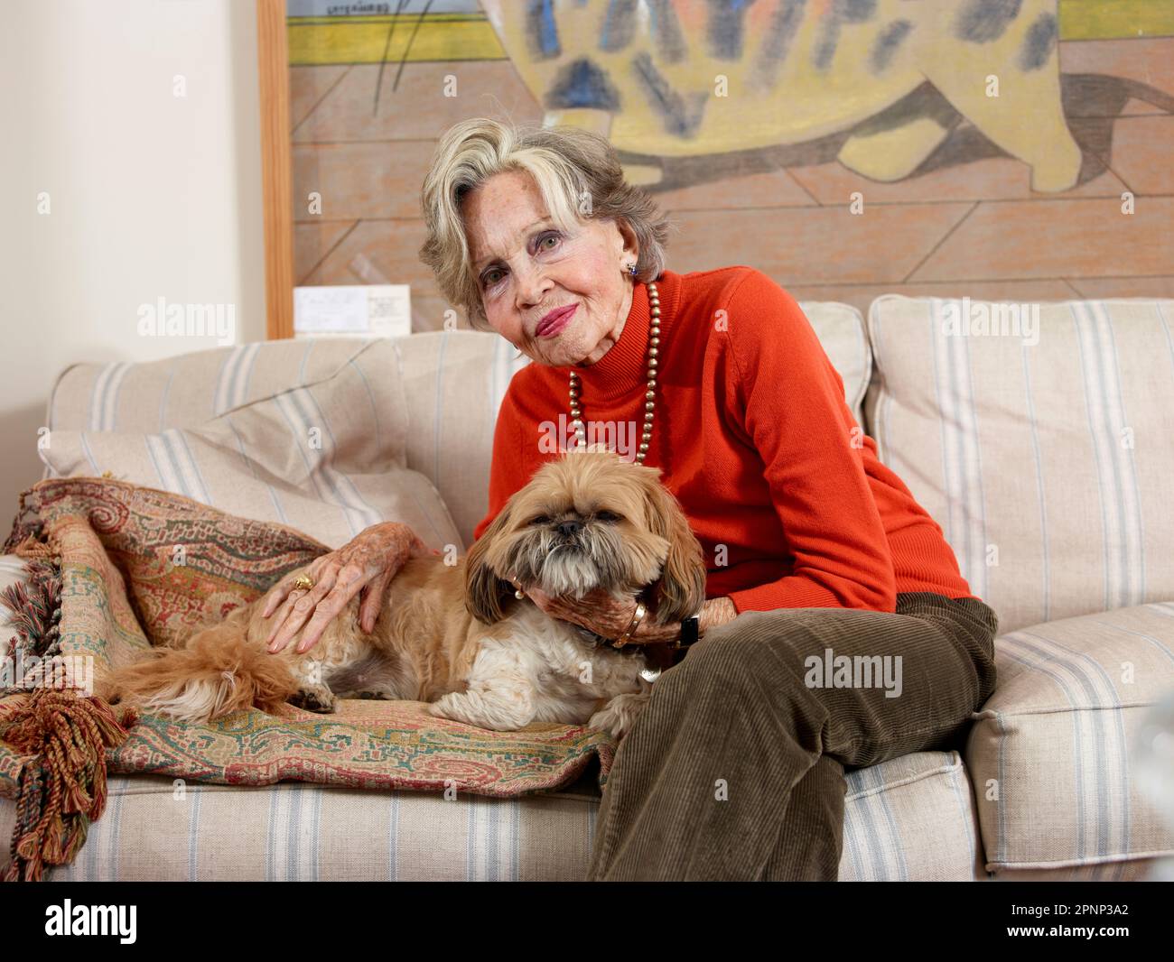 Portrait of Leslie Caron to celebrate her 90th birthday Stock Photo - Alamy