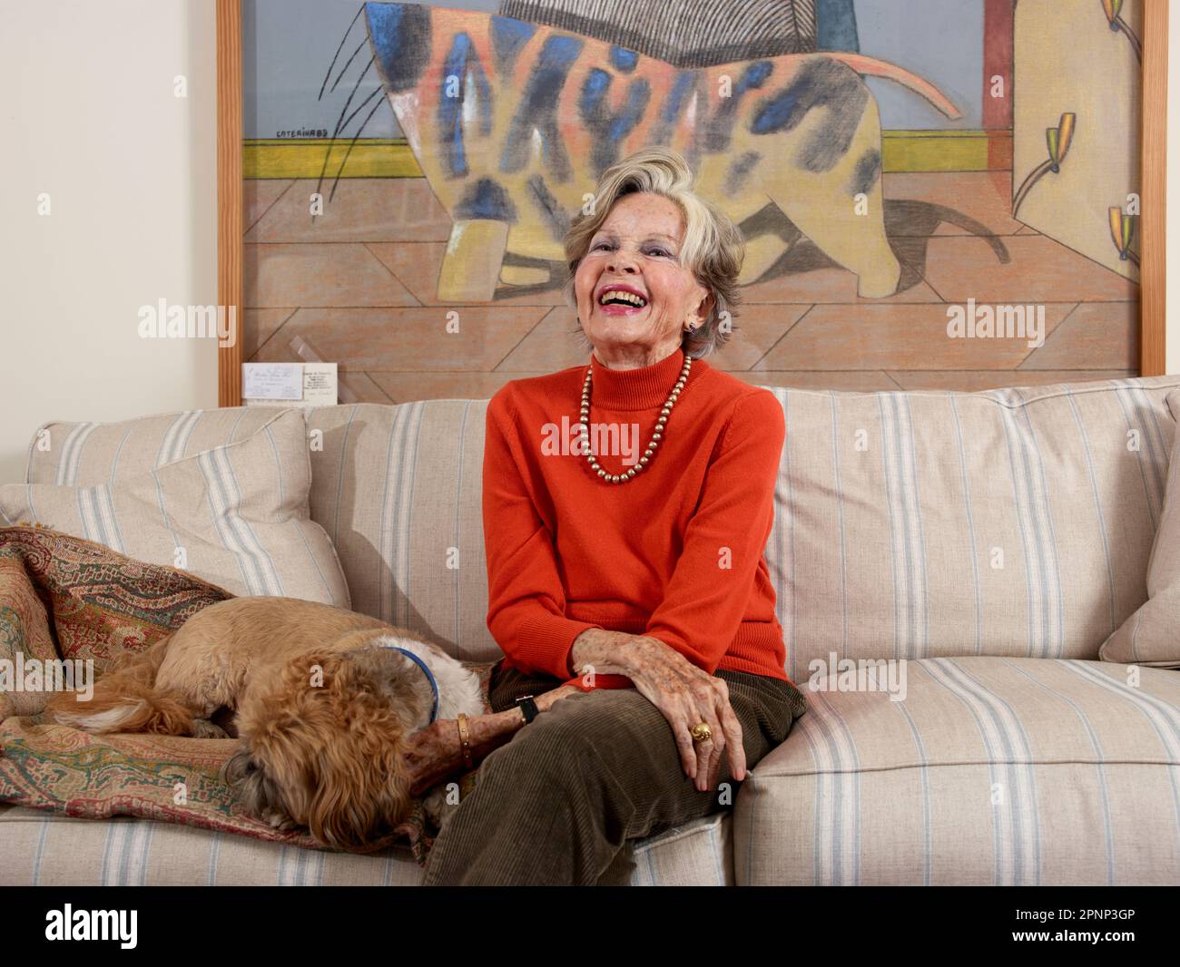 Portrait of Leslie Caron to celebrate her 90th birthday Stock Photo - Alamy