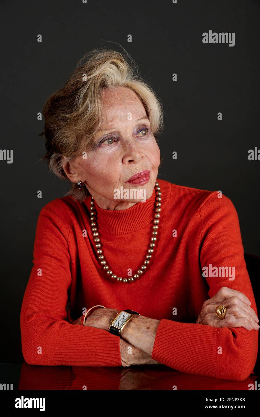 Portrait of Leslie Caron to celebrate her 90th birthday Stock Photo - Alamy