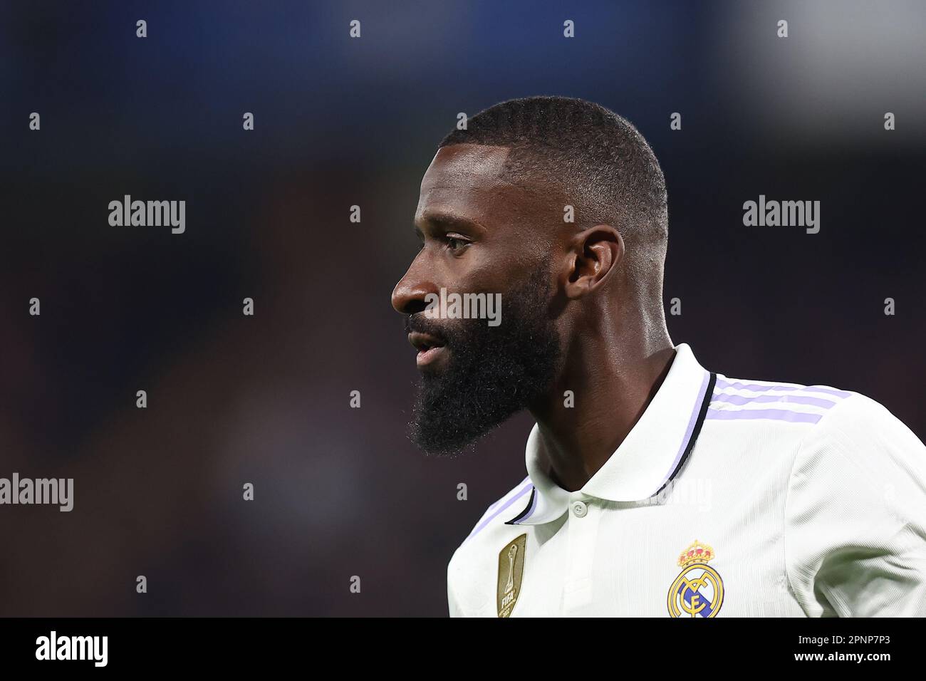 Antonio Rudiger of Real Madrid during Chelsea v Real Madrid football