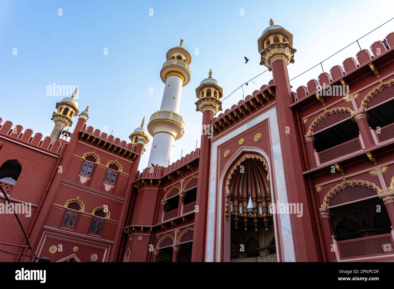 Kolkata, India. 19th Apr, 2023. Inside view of one of the principal Mosques of Kolkata named Nakhoda Mosque. One of the oldest Mosques which was established in 1926. Credit: SOPA Images Limited/Alamy Live News Stock Photo