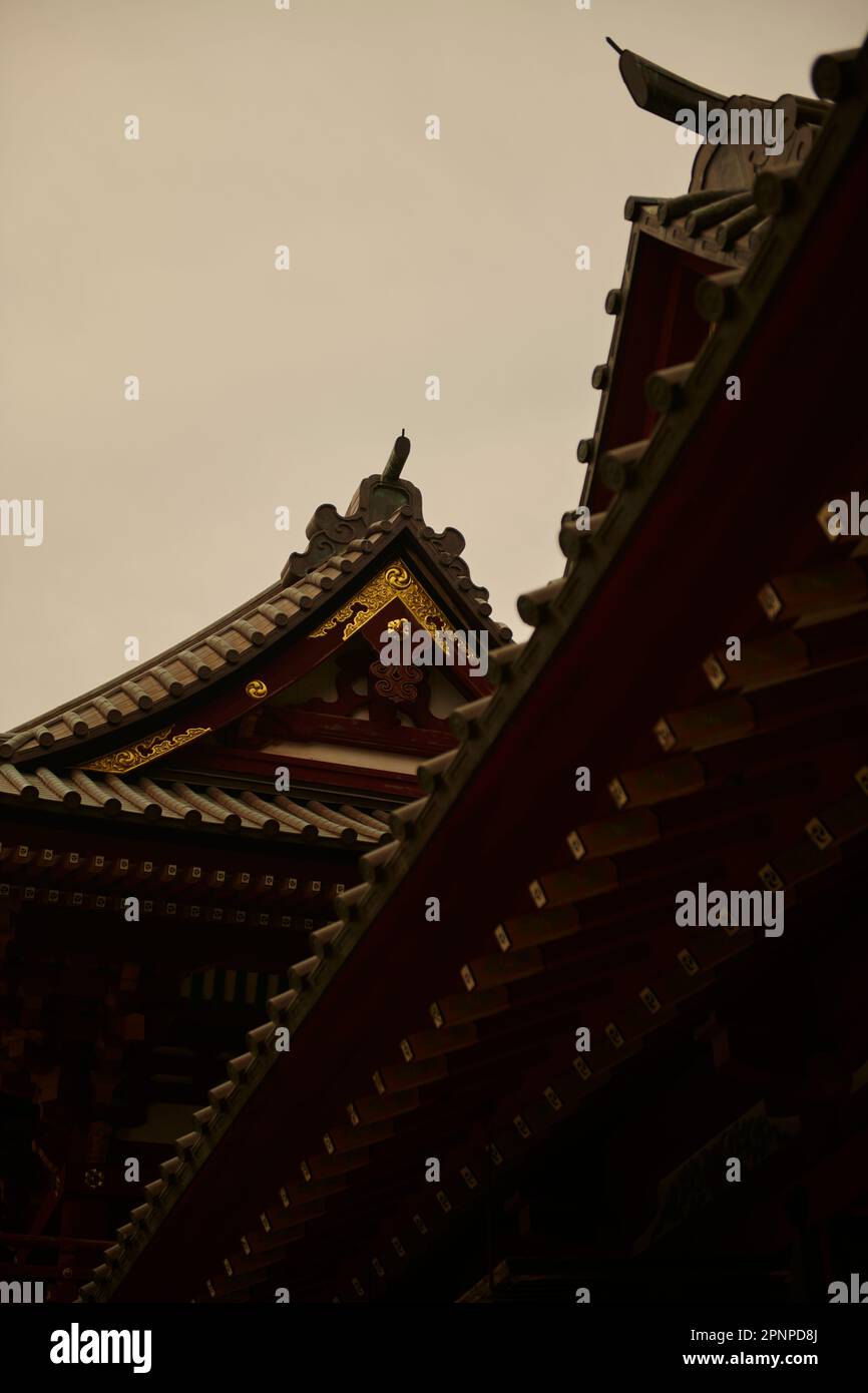 Roof of Japanese house Stock Photo - Alamy