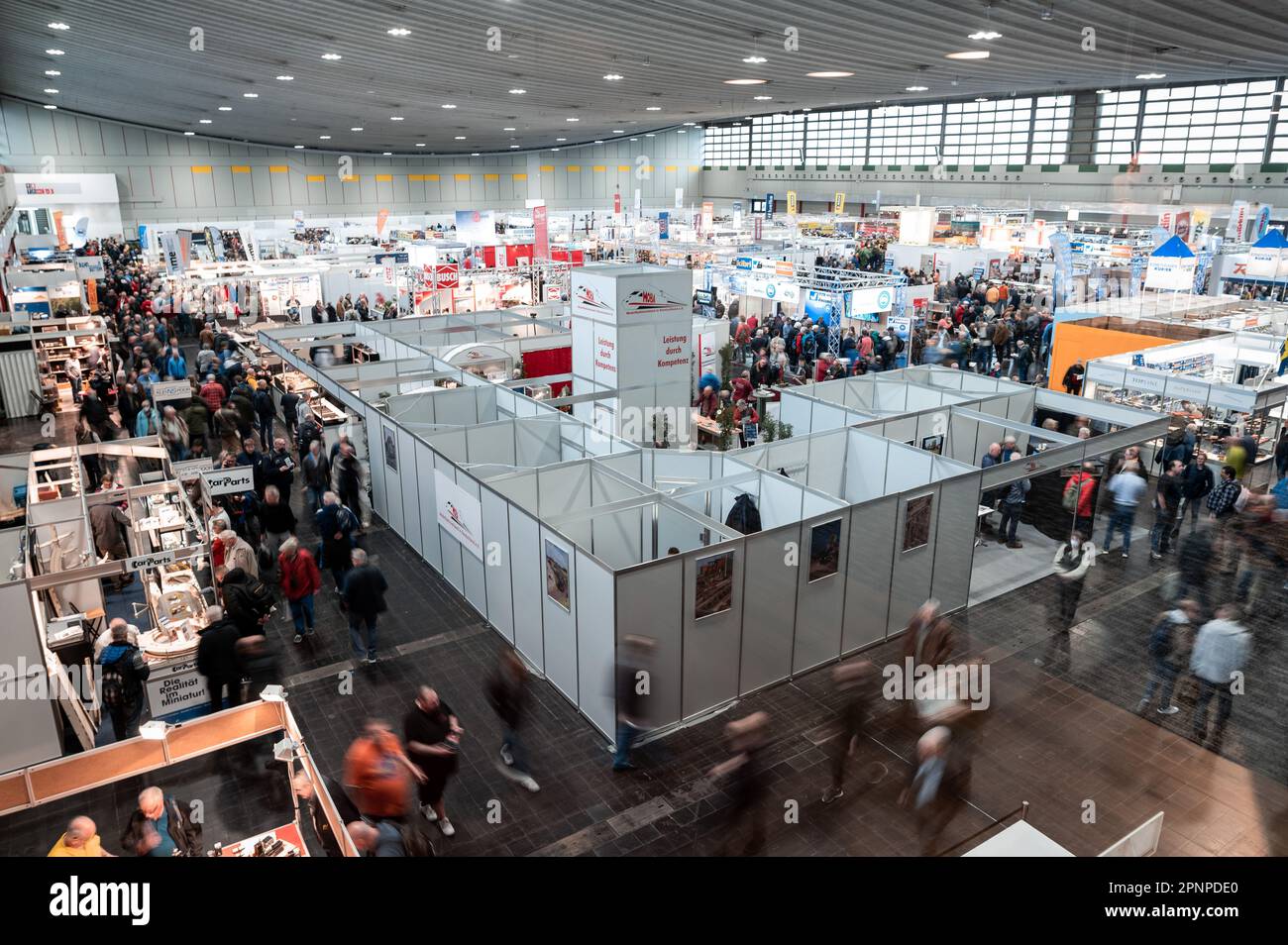 Dortmund, Germany. 20th Apr, 2023. Visitors walk through the exhibition