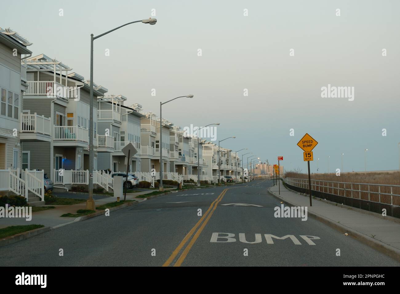 Beachfront houses in the Rockaways, Queens, New York Stock Photo Alamy