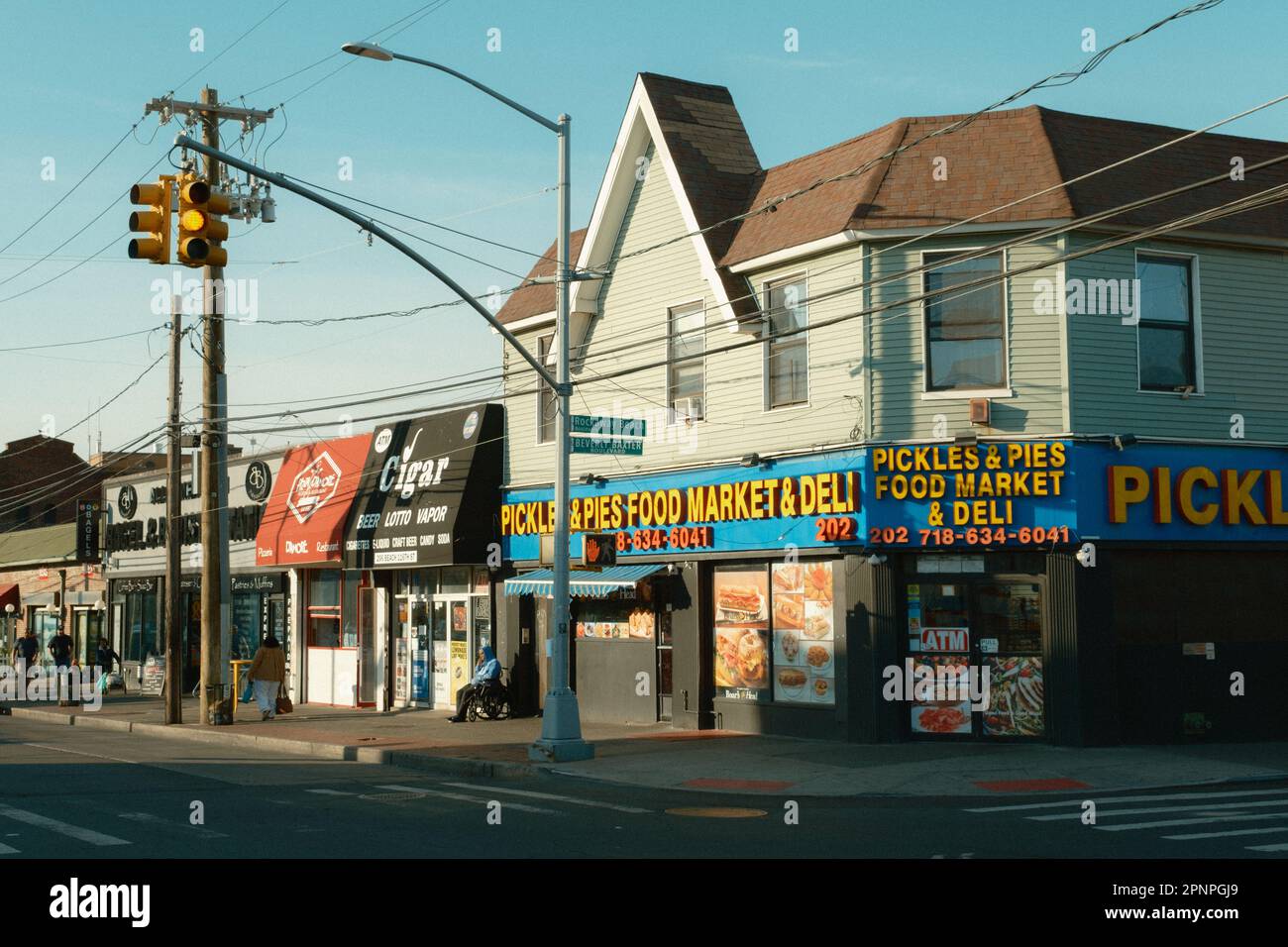 Pickles & Pies Food Market & Deli vintage sign in the Rockaways, Queens