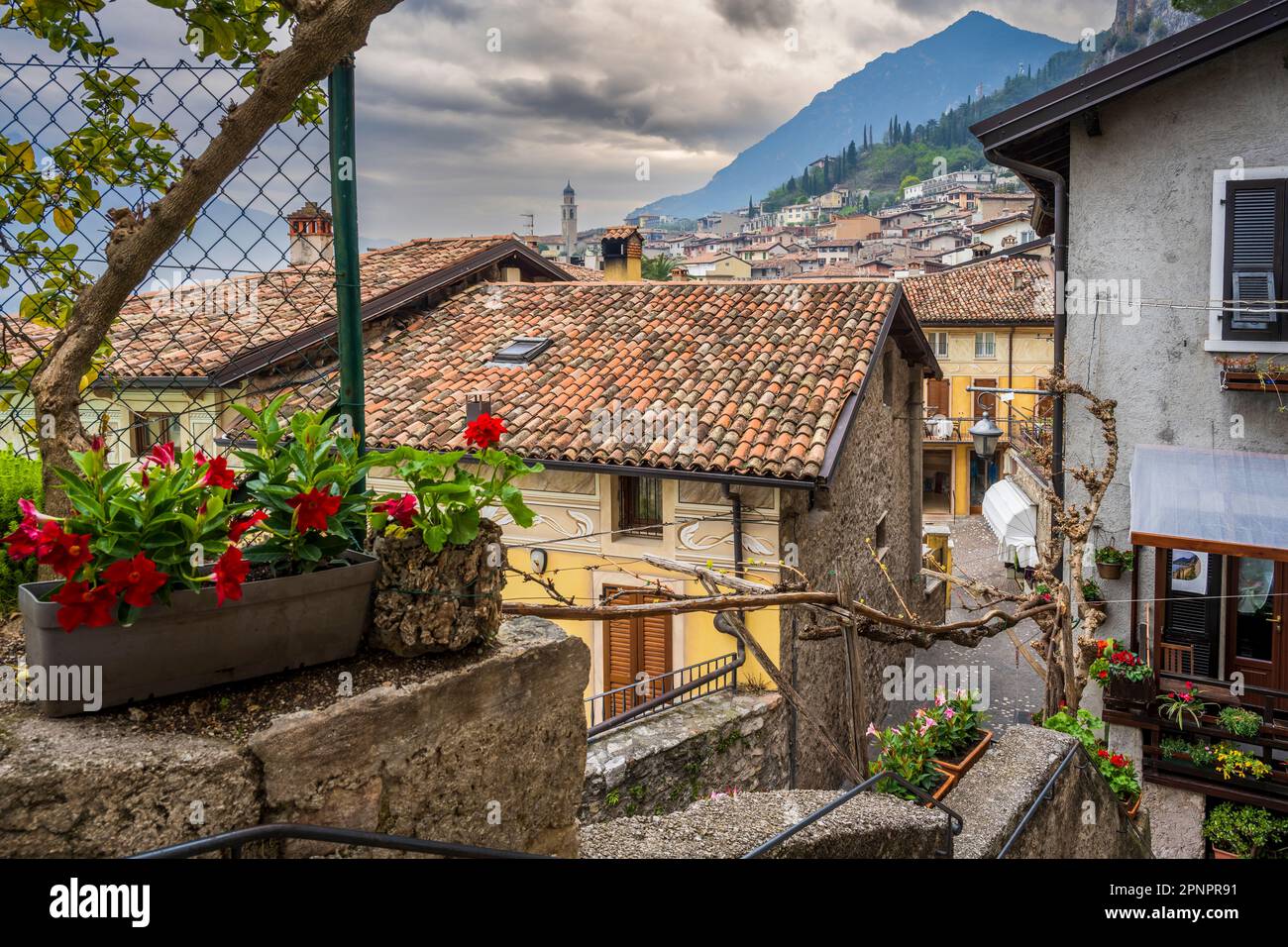 Limone sul Garda, Lake Garda, Lombardy, Italy Stock Photo