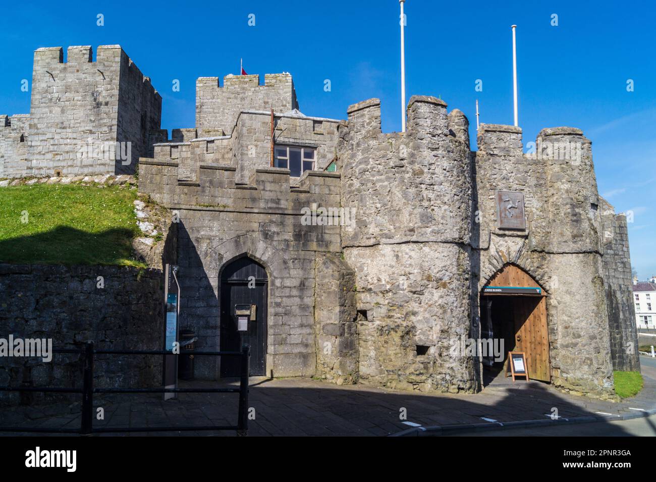 Castle Rushen , Castletown, Isle of Man Stock Photo