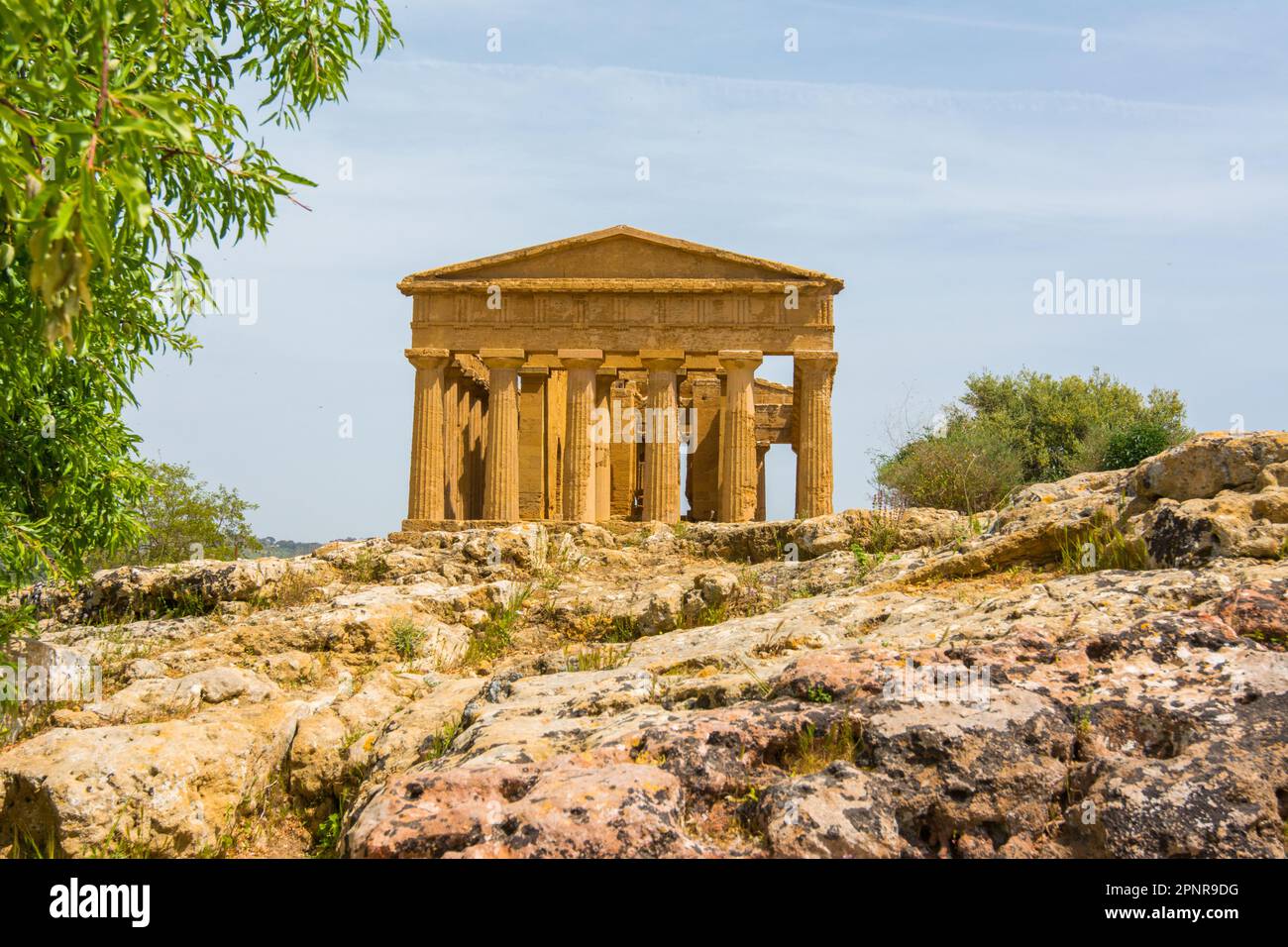 Agrigento is the Italian Capital of Culture 2025. Temple of Concordia in Valley of the Temples 