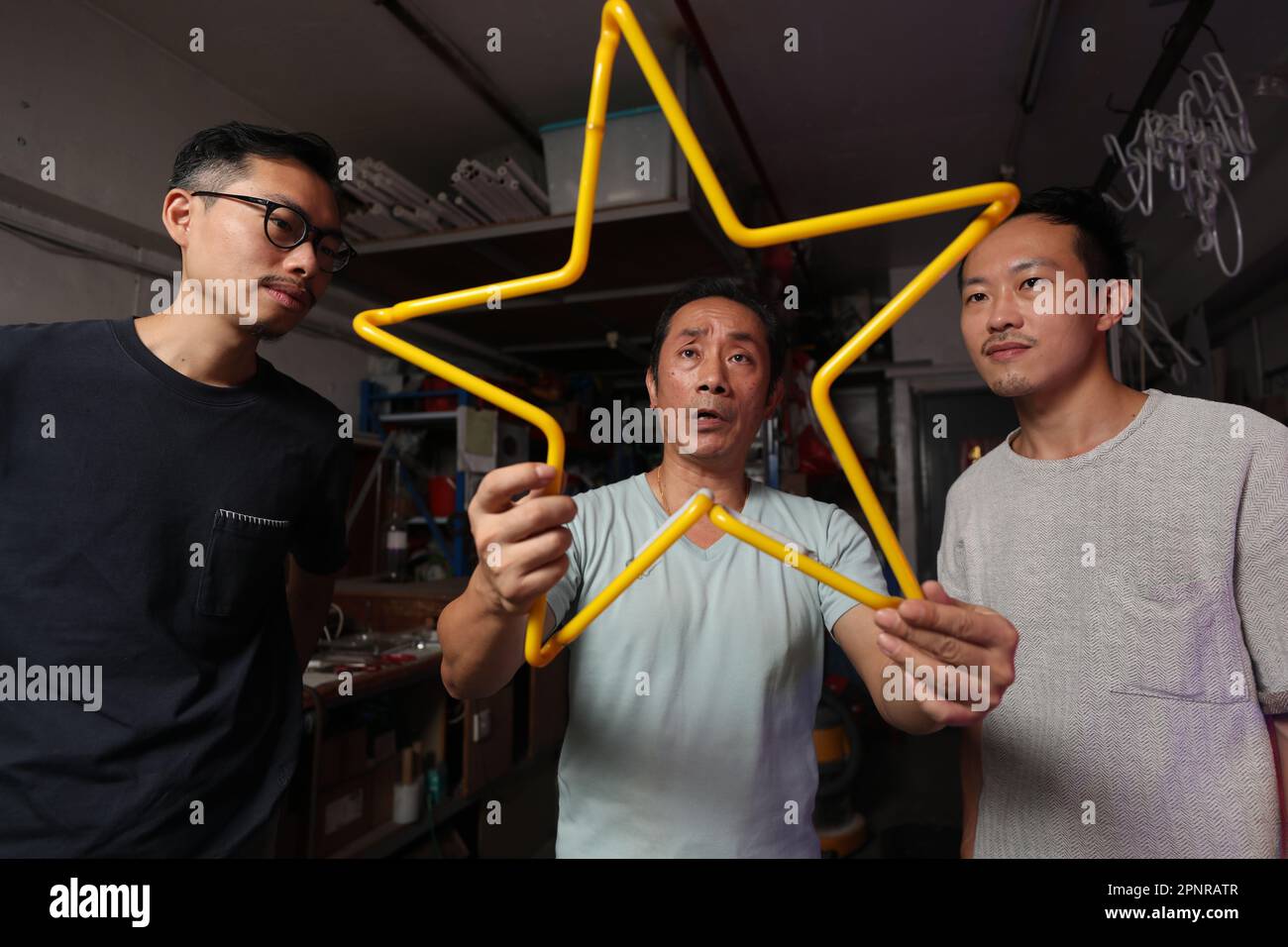 Cofounders of streetsignhk Ken Fung Tatwai (left) and Kevin Mak King