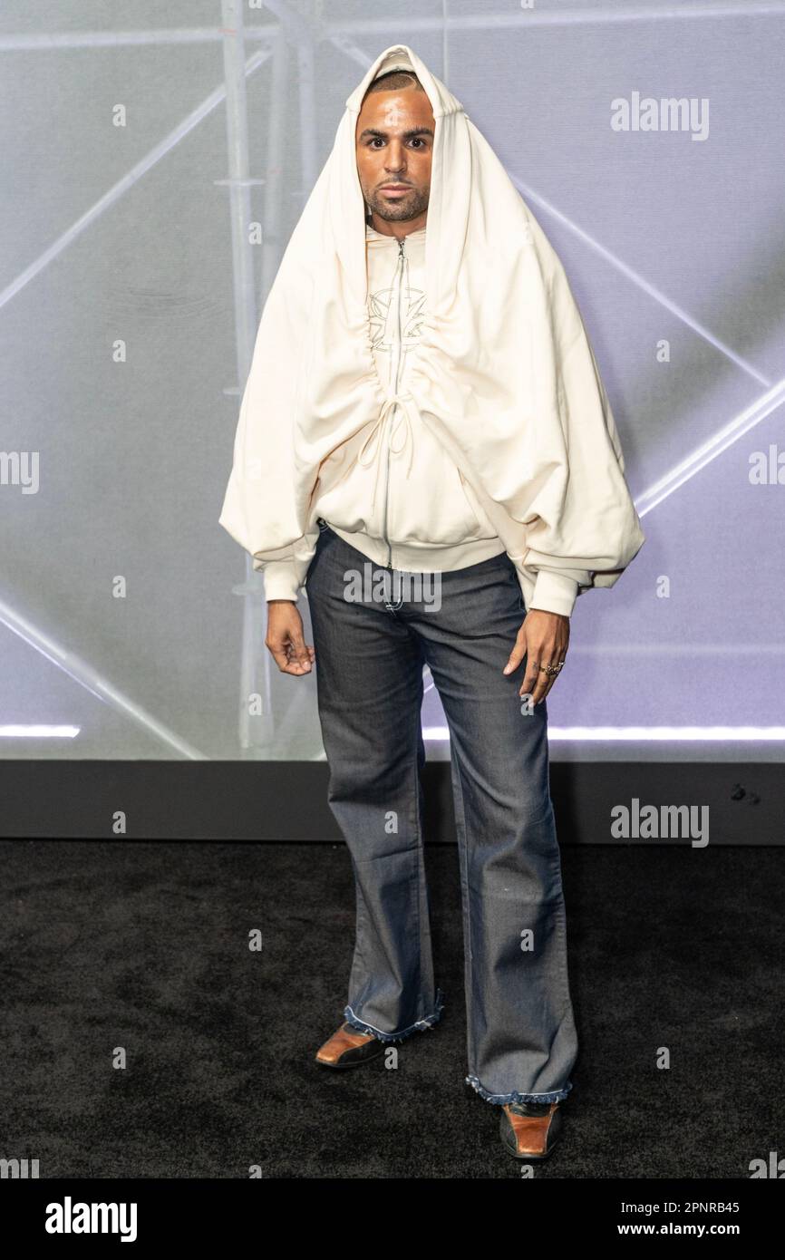 Raul Lopez attends the H M Mugler launch at Lexington Armory in New York on April 19 2023 Stock Photo Alamy