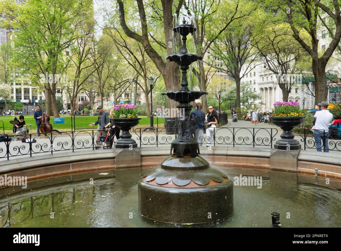 Madison Square Park in springtime is a delightful oasis in Manhattan