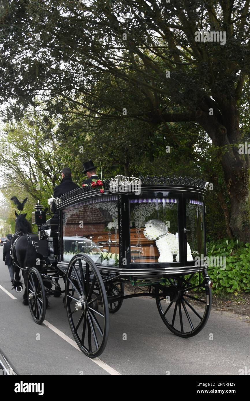 Paul O'Grady's funeral Stock Photo