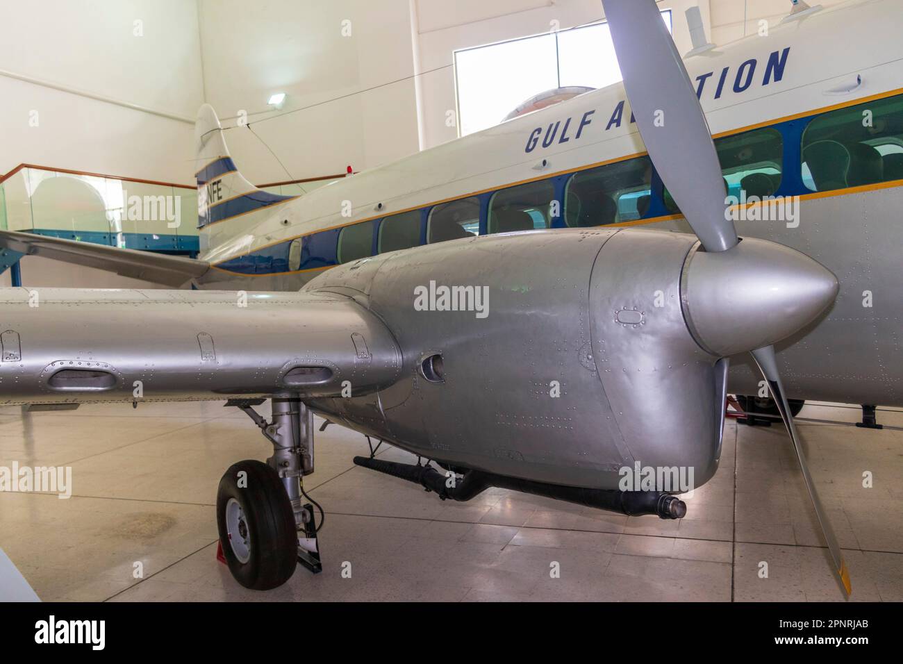 Shot of the old airplane in the hangar Stock Photo - Alamy