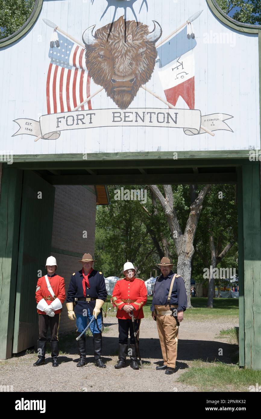 NorthWest Mounted Police uniform and saber, Fort Benton's Summer