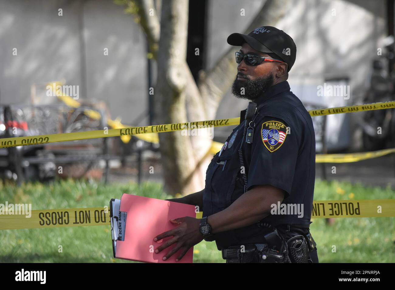 A heavy police presence scene hires stock photography and images Alamy