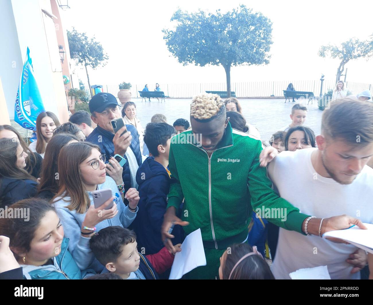 Soccer: il calciatore del Napoli Victor Osimhen in vacanza a Capri