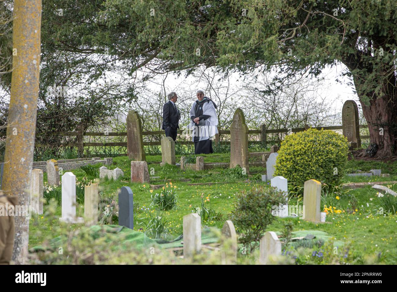 The funeral of Paul O'Grady at St. Rumwolds Church, Bonnington, Kent