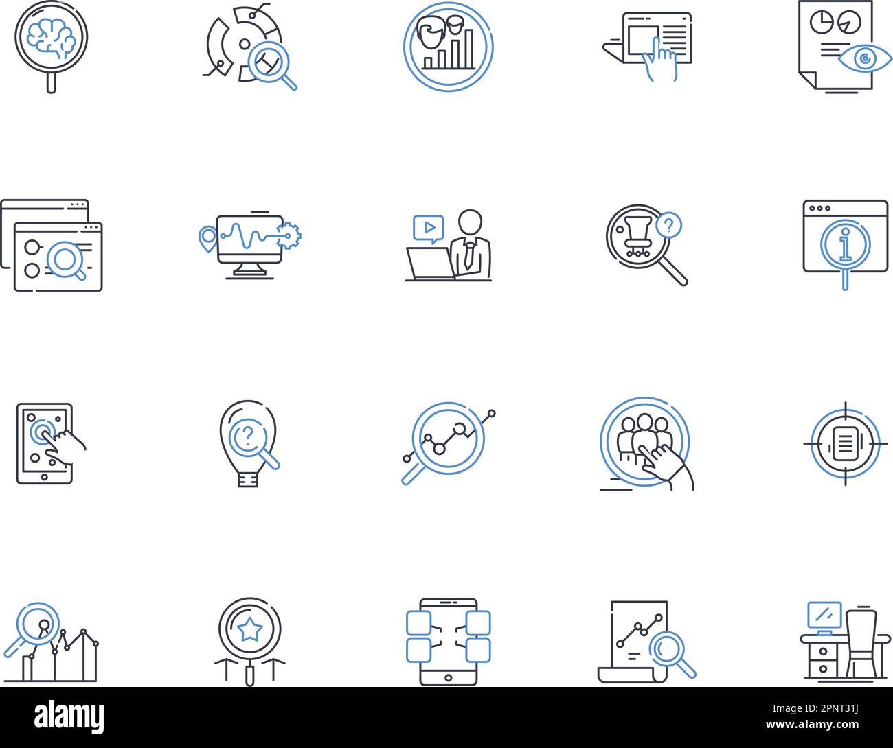Backandforth line icons collection. Communication, Reciprocation