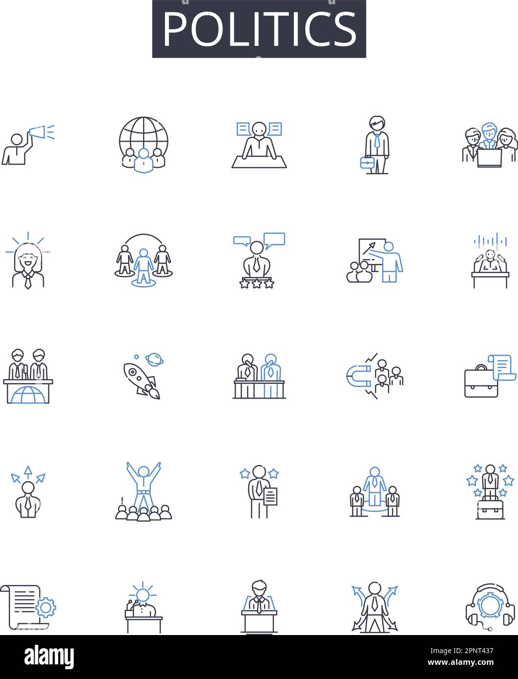 Politics line icons collection. Travel, Adventure, Culture, Expat ...