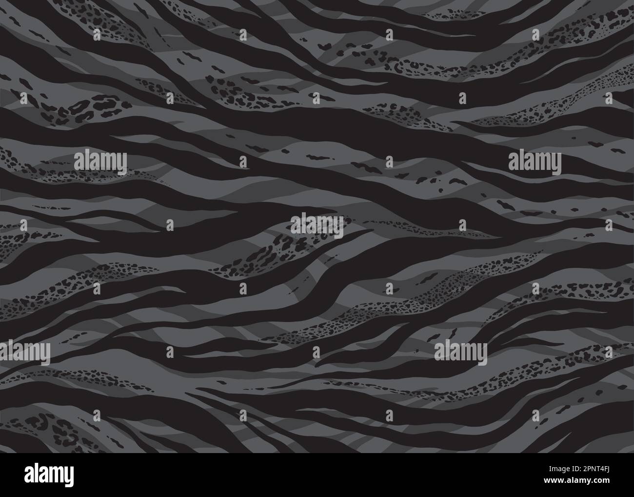 Abstract Zebra print pattern design. Vector illustration background. Stock Vector