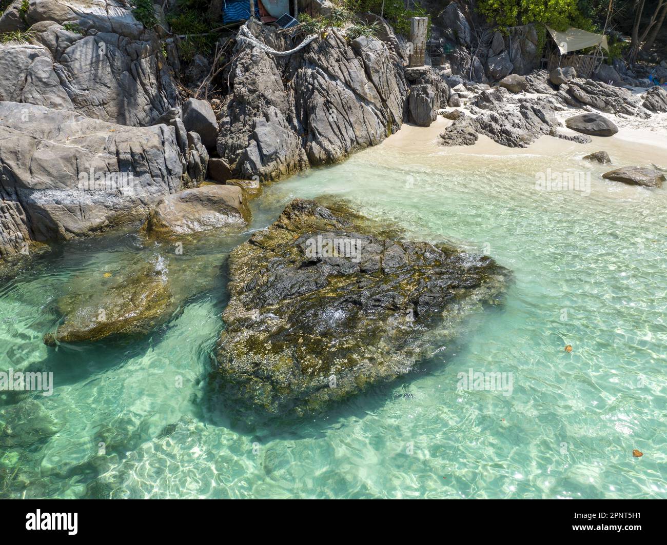 Freedom beach Patong Thailand is known for its crystal clear waters ...