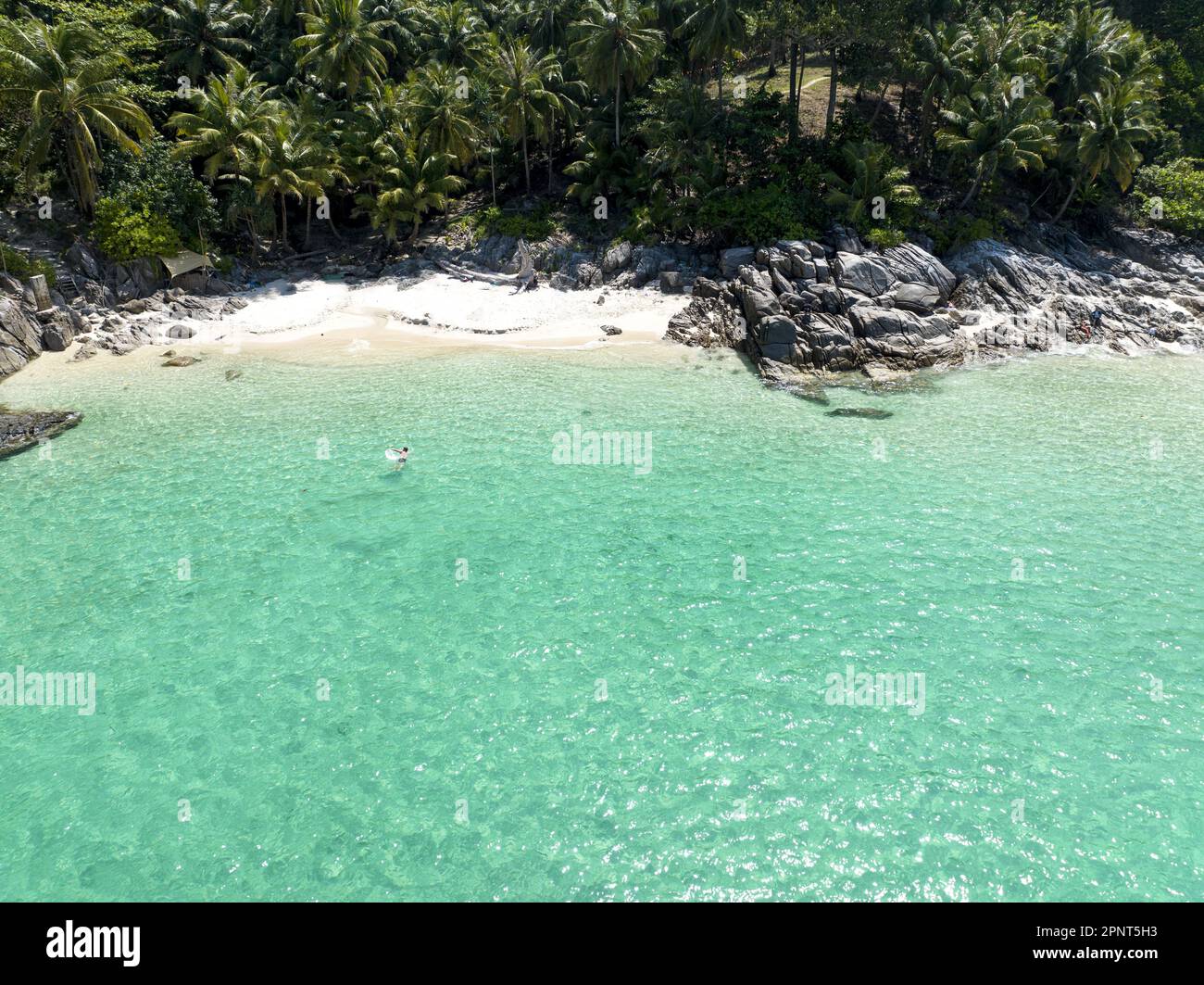 Freedom beach Patong Thailand is known for its crystal clear waters ...