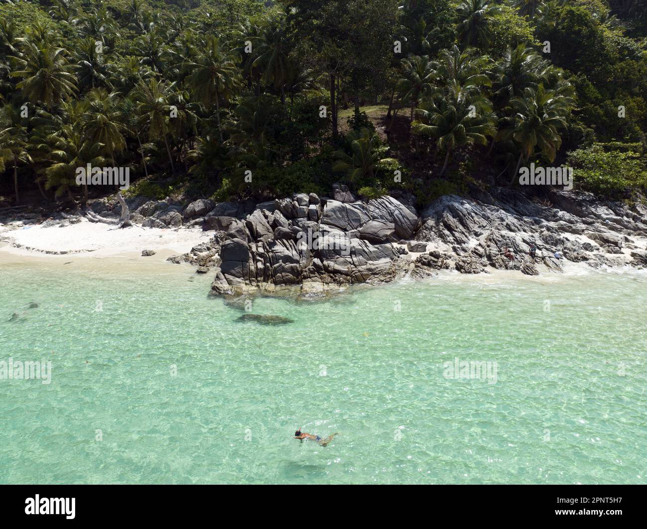 Freedom beach Patong Thailand is known for its crystal clear waters ...