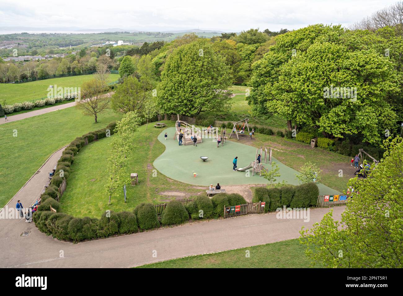 Playground in Williamson Park, Lancaster Stock Photo Alamy