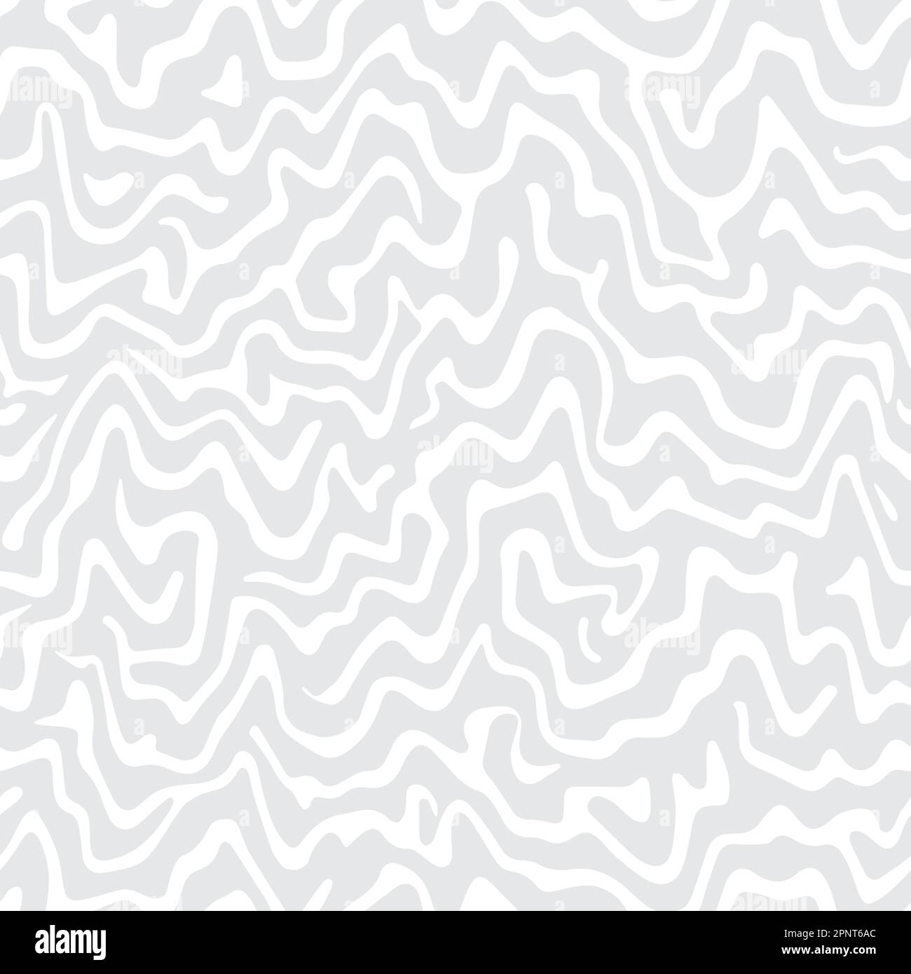 Retro wavy swirl repeat pattern. Vector illustration seamless pattern background Stock Vector