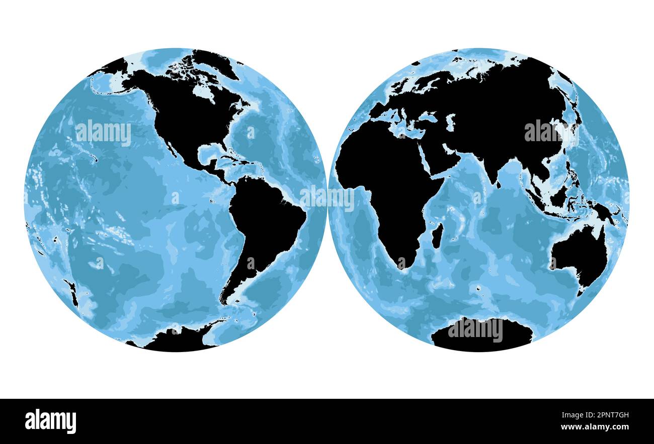 Highly Detailed World Map Silhouette In Globe Shape Of Earth Nicolosi Highly Detailed World Map Silhouette In Globe Shape Of Earth Nicolosi Globular Projection Flat 2PNT7GH