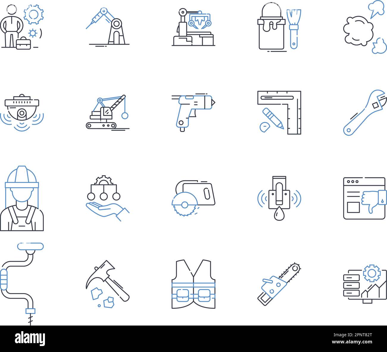 Producer line icons collection. Creator, Innovator, Talent, Visionary 