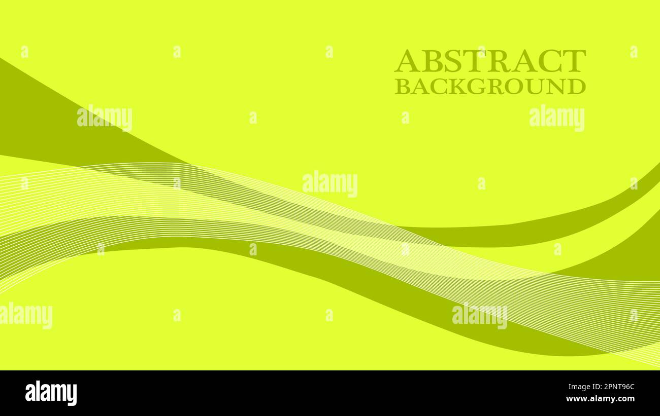 Abstract background illustration with yellow waves. vector illustration Stock Vector