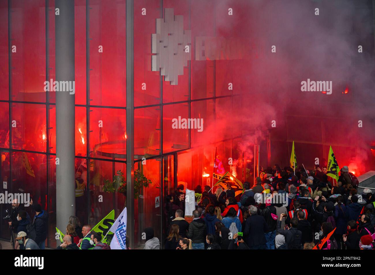 Julien Mattia / Le Pictorium - Rail unions' day of action in Paris, 20