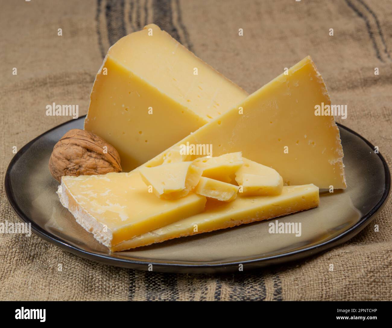 Swiss cheese collection, gruyere cheese made from unpasteurized cow's