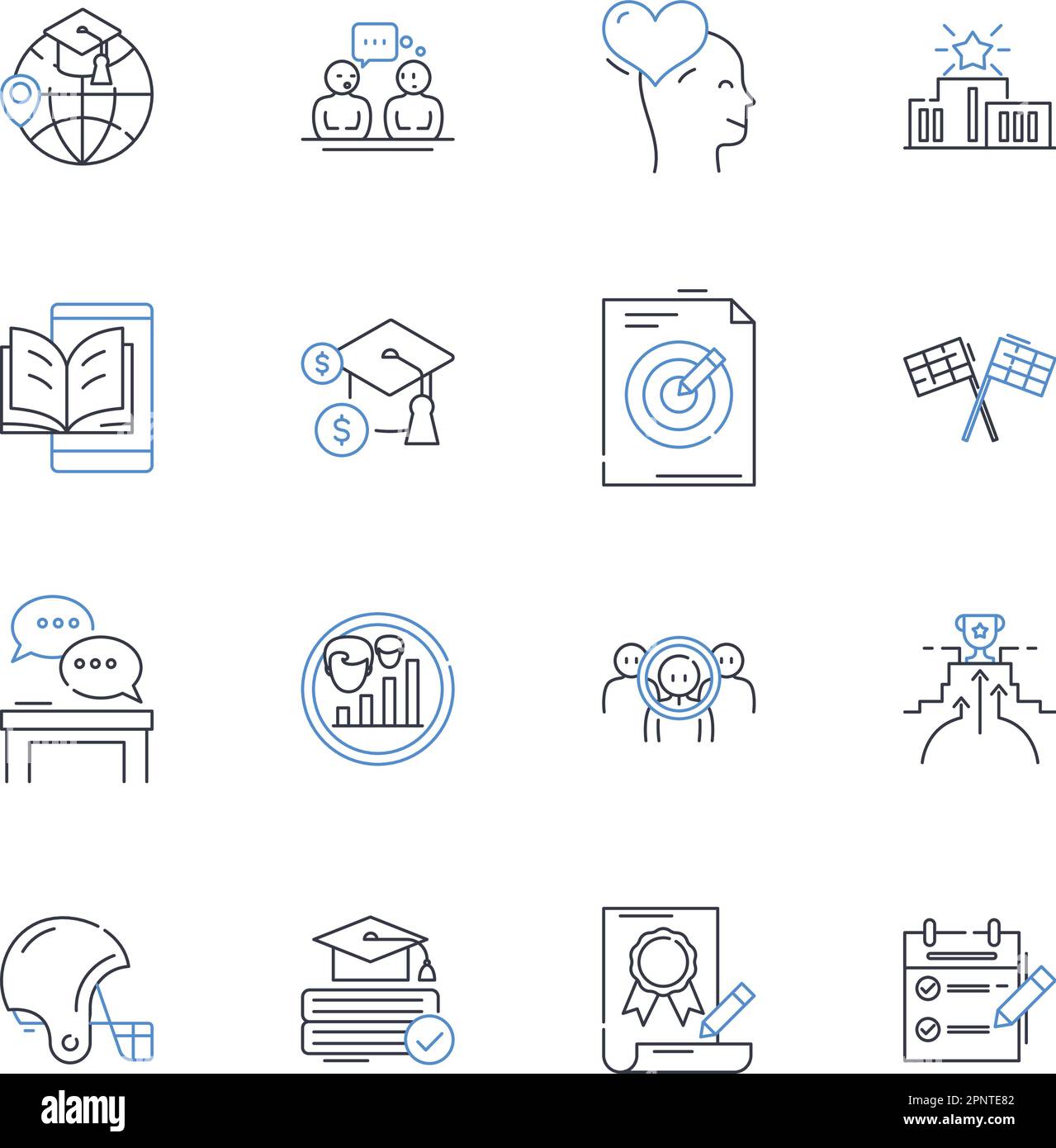 Tournaments line icons collection. Competition, Championship, Victory 